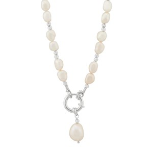 Silpada 'Forward' Sterling Silver Freshwater Pearl Pendant Necklace, 18" - 1 of 4