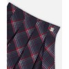 Deux par Deux Girl Pleated Milano Skirt Red and Navy Plaid - 4 of 4