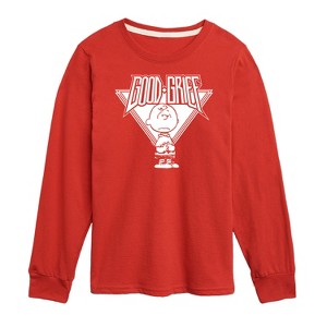 Boys' - Peanuts - Good Grief Rock Long Sleeve Graphic T-Shirt - 1 of 4