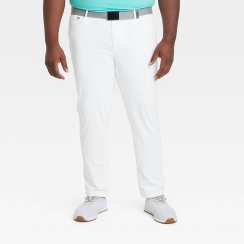 Men's Big & Tall Golf Slim Pants - All In Motion™ White 40x32