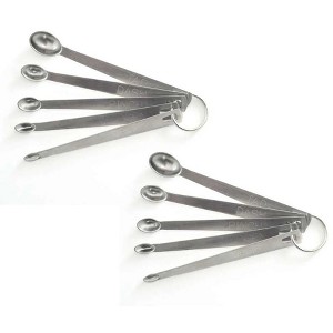Norpro 5-Piece Mini Stainless Steel Measuring Spoons Set - Tad, Dash, Pinch, Smidgen and Drop - 1 of 4
