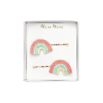 Meri Meri Glitter Rainbow Hair Slides (Pack of 2)