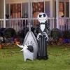 Gemmy Airblown Inflatable Jack and Zero w/House Scene Disney , 5 ft Tall, Multicolored - 2 of 4