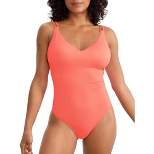 Sunsets Women's Neon Coral Veronica One-Piece - 112-NEOCO