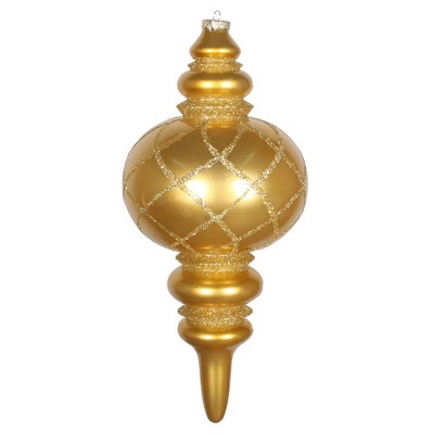 Vickerman 13" Candy Glitter Net Finial Ornament