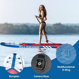 Garvee 350LBs Inflatable Stand Up Paddle Board, 10'6" x 33" x 6", 11FT Non-Slip Deck, Complete Accessories - Pump, Bag Included for Youth & Adults - 1 of 4
