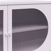 ORRD Wide Accent Cabinet with Fluted Glass Doors, 2-Shelf Storage Organizer for Living Room & Bathroom - 2 of 4