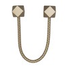 "Evideco French Home Goods Faux Leather Curtain Tiebacks with Wooden Tips – Flexible, No Installation Needed      " - 2 of 4