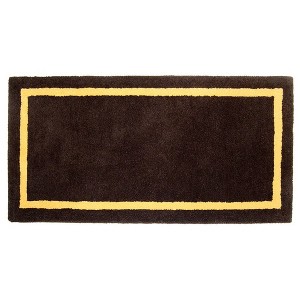 ACHLA Designs 44" Long Minuteman International Contemporary Rectangular Hearth Rug Deep Taupe: Heat-Resistant, Wool, Indoor Use - 1 of 4