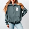 Simply Sage Market Football Mom Squad Quarter Zip Fleece - 2 of 3