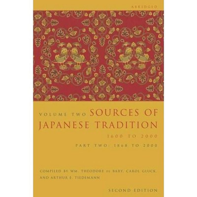 Sources of Japanese Tradition, Abridged - (Introduction to Asian Civilizations) 2nd Edition,Abridged (Paperback)