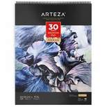 Arteza Watercolor Paper Pad, White Diy Frame, Bleed-proof Paper, 9