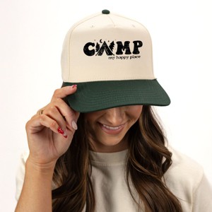 Simply Sage Market Camp My Happy Place Canvas Trucker Hat - 1 of 2