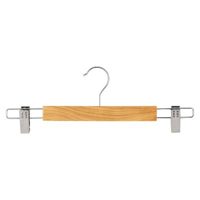 Simplify 2pk Skirt/Pant Hangers Natural