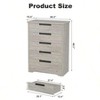 Nasitip Chest with Embedded Handles and 5 Drawer, Wooden Dresser Organizer for Living Room, Nursery, Hallway and Entryway - 3 of 4