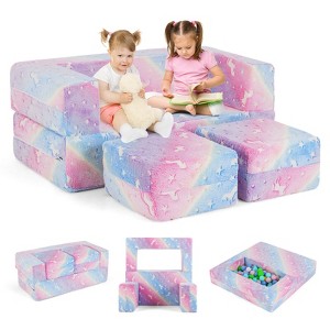 Infans 3-in-1 Baby Fold out Sofa with Removable & Machine Washable Flannel Cover - 1 of 4