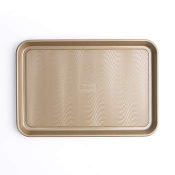 Diamond-Infused Non-Stick Large Navy Blue Cookie Sheet with Gold
