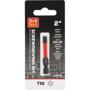 Do it Best  2 In. T30 Torx Impact Ready Screwdriver Bit QJDIB-SC-035 - 1 of 2