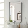 Dovelina Wall Mounted Mirror Rectangle Metal Framed Bathroom Vanity Mirror - 2 of 4
