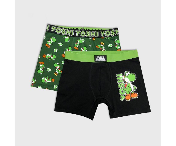 Men's Nintendo Yoshi Spot & Egg Toss 2pk Boxer Briefs - S