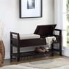 CAVINAS 35.5" Shoe Rack, Modern Wooden Storage Bench with Open Shelf, End of Bed Footrest for Living Room, Bedroom, Entryway - 2 of 4