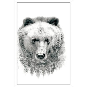 Trends International Bear - Trees Framed Wall Poster Prints - 1 of 4