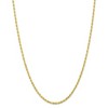 Black Bow Jewelry 3mm 10k Yellow Gold D/C Quadruple Rope Chain Necklace - 3 of 4