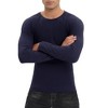 Men Long Sleeve Muscle Slim Fit T Shirts 2 Pack Stretch Casual Gym Workout Athletic Knit Tee Shirts 2025 - 4 of 4