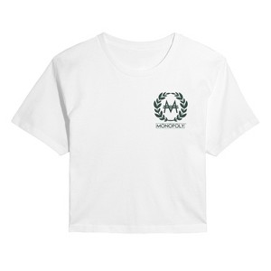Women's - Monopoly - Celebrate The Hustle Cropped Graphic T-Shirt - 1 of 4