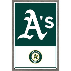 Trends International MLB Oakland Athletics - Logo 22 Framed Wall Poster Prints - 1 of 4