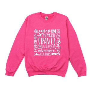 Simply Sage Market Women's Graphic Sweatshirt Travel Subway - 1 of 4
