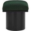 Meridian Furniture,Pavilion Black Boucle Fabric Bench/Stool - 3 of 4