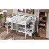 Full Size Loft Bed with Wardrobe, Low Storage Table and Storage Staircase - 4 of 4