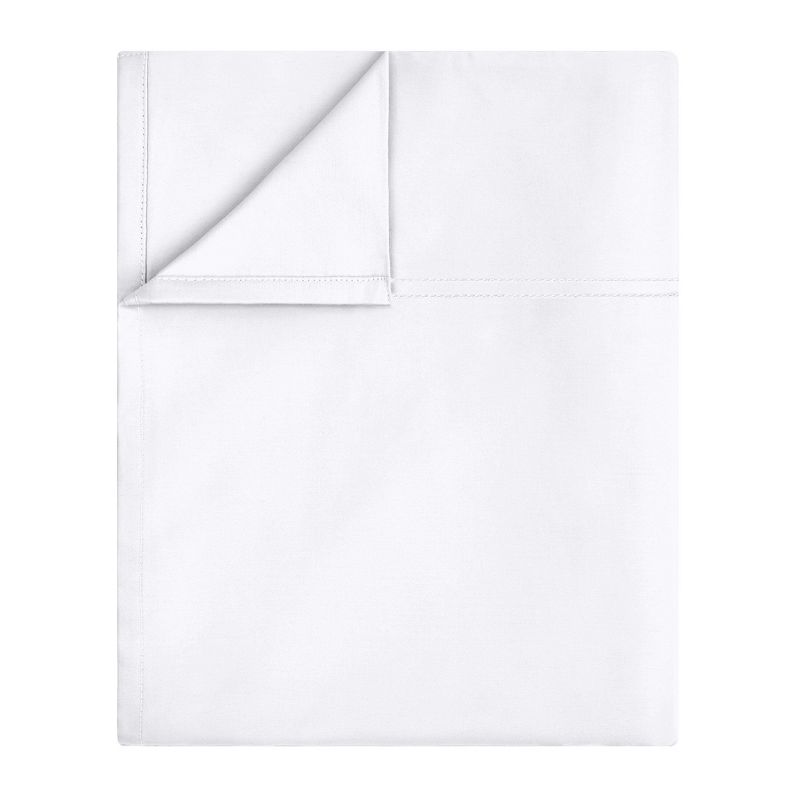 Luxury Flat Sheet Only, 600 Thread Count - 100% Cotton Sateen, Soft, Cool & Breathable by California Design Den, 1 of 9