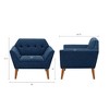 31.5in Accent Chair, Modern Lounge Sofa Chair For Living Room, Bedroom,Multi-color Available - 2 of 4