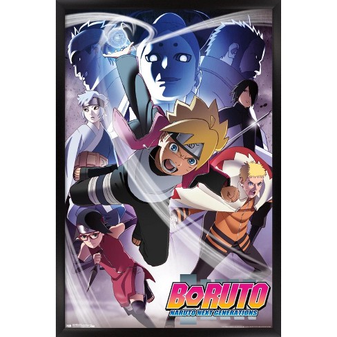 Trends International Boruto Naruto Next Generations Key Art Framed Wall Poster Prints Black Framed Version 22 375 X 34 Target