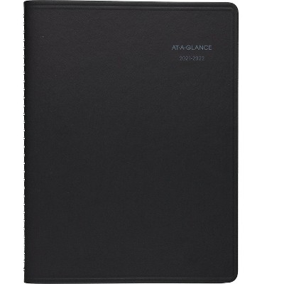 AT-A-GLANCE 2021-2022 8.5" x 10.5" Academic Planner QuickNotes Black 76-11-05-22