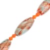 Crystal Lane DIY Glass Barral Blue and Orange Marble Mix 7" Designer Bead Strand - 4 of 4