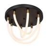 Artcraft Lighting Cascata 4 - Light Semi-Flush Mount in  Black/Brushed Brass - 2 of 3