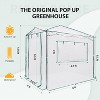 EAGLE PEAK 8'x6' Portable Walk-in Greenhouse with Zippered Doors and Windows - 3 of 4