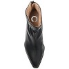 Journee Collection Womens Heddy Back Heel Zip Stacked Heel Booties - 4 of 4