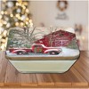 Courtside Market Barn with Truck 6.5x6.5 Artboard Lid & 20oz Candle Set - 2 of 4