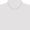 Black Bow Jewelry 1.2mm, 14k Yellow Gold, Diamond Cut Hollow Bead Chain Necklace - 2 of 4