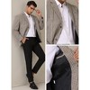 Lars Amadeus Men's Classic Fit Business Two Button Houndstooth Printed Blazer - 4 of 4