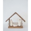 Storied Home Recycled Handmade Driftwood and Paper Mache Nativity with Wood Base, Multicolor - 3 of 3