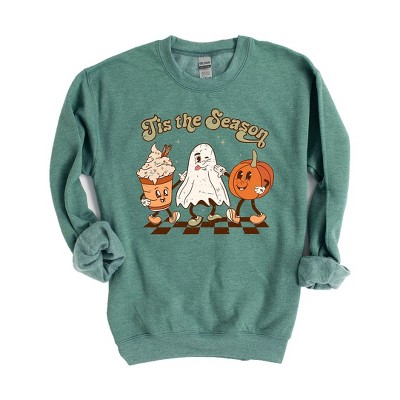 Simply Sage Market Women's Graphic Sweatshirt Checkered Fall Tis The Season