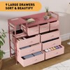Modern TV Stand with Built-in Charging Station, 9 Drawer Bedroom Dresser - 4 of 4