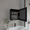 GlasFlength Decorative Wall Mirrors Bathroom Decor Cabinet Accent Mirror Vanity Medicine Cabinet Mirrors for Bathroom Wall, Black, 18.6"*5.7"*20.5" - 3 of 4