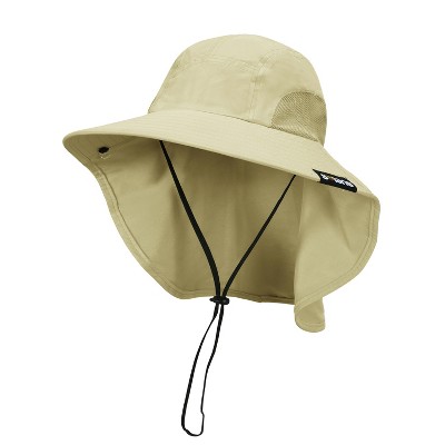 Sun Cube Wide Brim Sun Hat With Neck Flap, Upf50+ Hiking Safari Fishing Hat  For Men Women, Sun Protection Beach Hat (olive) : Target