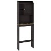 Bathroom Cabinet Over Toilet, Over The Toilet Bathroom Cabinet with 1 Door and Adjustable Shelves Storage Cabinet - 4 of 4